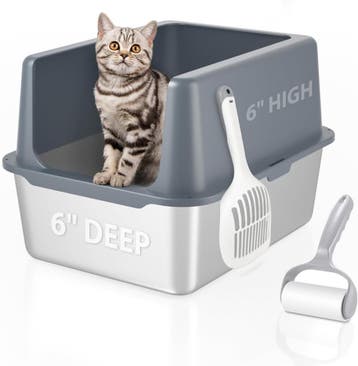 RVS Kattenbak 30.5cm | Retour deal | Proper huis, minder..., Animaux & Accessoires, Bacs à litière, Verzenden, Gesloten