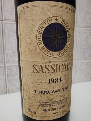 1984 Tenuta San Guido Sassicaia - Toscane - 1 Fles (0,75, Nieuw