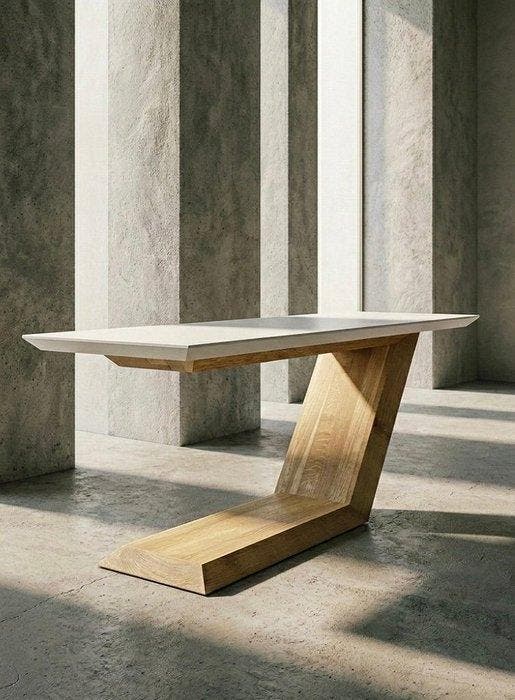 WAGENSCHLAG - Table à manger - LE TABLEAU DES STRATES - 1, Antiquités & Art, Art | Objets design