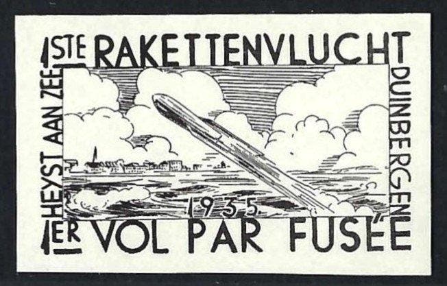 België 1935 - Ongetande reeks Raketpost in België -, Timbres & Monnaies, Timbres | Europe | Belgique