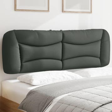 vidaXL Hoofdbordkussen Hvar 160 cm stof donkergrijs, Verzenden