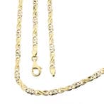 Bicolor gouden infinity schakelketting, Ophalen of Verzenden, Gebruikt, Overige kleuren, Goud