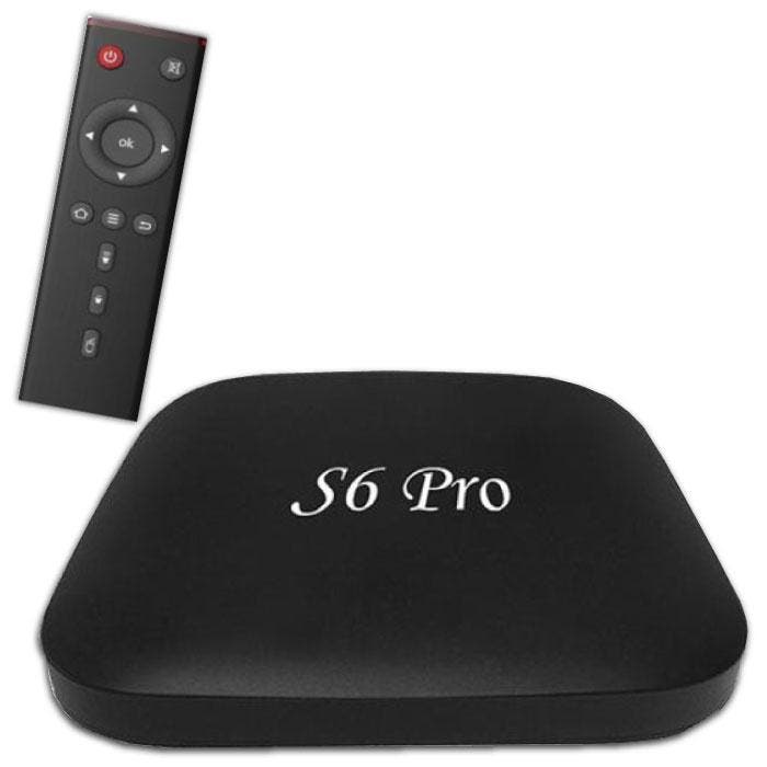S6 Pro 4K TV Box Mediaspeler Android Kodi - 2GB RAM - 16GB, Audio, Tv en Foto, Televisie-accessoires, Nieuw, Verzenden