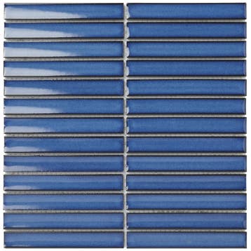 Wand Mozaïek Tegels Kitkat Factory Keramiek Blauw - Matje.., Nieuw, Ophalen of Verzenden, 20 tot 40 cm, 10 m² of meer