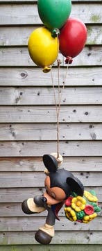 Disney - Statue, Mickey Mouse met ballonnen - 78 cm - Résine