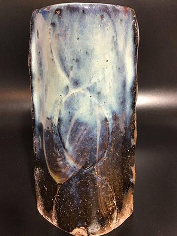 Vaas - Keramiek - Japan - Seigan Blue Monolith - Yamane