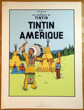 Hergé - 1 Silkscreen - Tintin - Tintin en Amérique - 1986, Boeken, Nieuw
