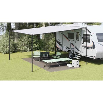 vidaXL Tenttapijt Lichtgrijs 500 x 250 cm Polyetheen, Caravanes & Camping, Accessoires de tente, Verzenden