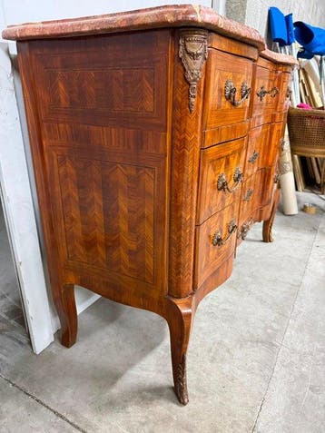 Commode - Bois - Commode de style Louis XV