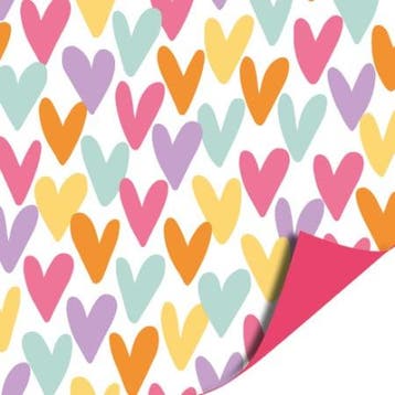 3m Cadeaupapier hartjesregen (Cadeaupapier 3M, Inpakpapier), Verzenden, Nieuw