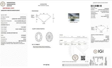 Zonder minimumprijs - Ring - 14 karaat Geel goud - 1.58ct.