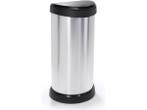 Veiling - Curver Decobin Push Prullenbak - 40 liter - Metall, Nieuw