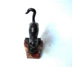 C. Charles - sculptuur, Art deco bronzen kat - nr. 1 - 21 cm
