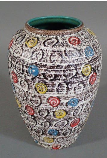 Jasba Keramik - Vase à fleur unique - 136/28 - ceramique, Antiek en Kunst