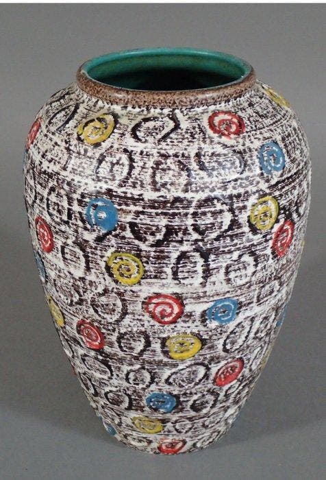 Jasba Keramik - Vase à fleur unique - 136/28 - ceramique, Antiek en Kunst, Curiosa en Brocante