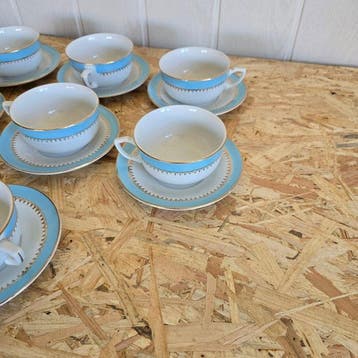 Saint-Amand - Koffieservies voor 8 (8) - LAmandinoise -
