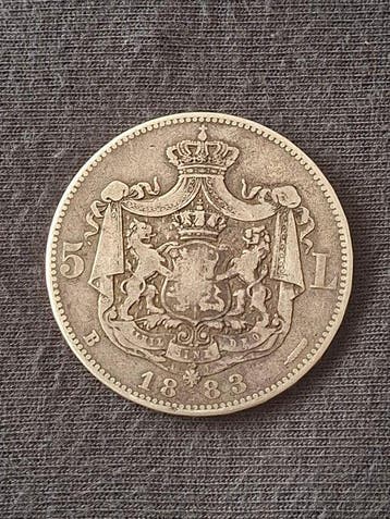 Roemenië. Carol I. 5 Lei 1883 (Zonder minimumprijs)