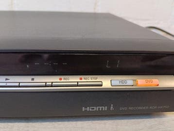 Sony RDR-HX750 DVD-speler