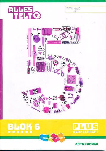 Alles Telt Q Antwoorden Werkschrift Plus blok 6 groep 5 (per, Verzenden