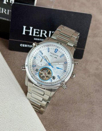 Heritor - Wilhelm Semi-Skeleton Automatic Open Heart -, Handtassen en Accessoires, Nieuw