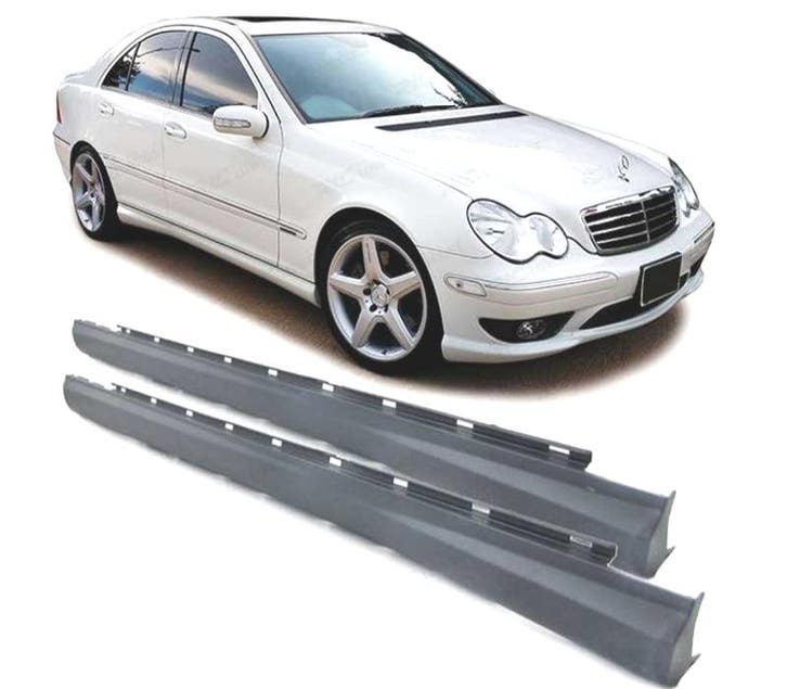 BAS DE CAISSE MERCEDES CLASSE C W203 00-07 LOOK AMG, Auto-onderdelen, Carrosserie, Verzenden