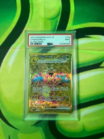 Pokémon - 1 Graded card - Charizard 139 Full art, Foil - PSA