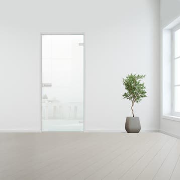 Glazen binnendeur voor stomp kozijn aluminium beslag-Rechtsd, Bricolage & Construction, Vitres, Châssis & Fenêtres, Verzenden