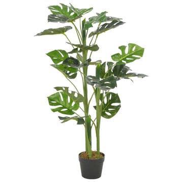 vidaXL Kunstplant met pot monstera 100 cm groen, Verzenden