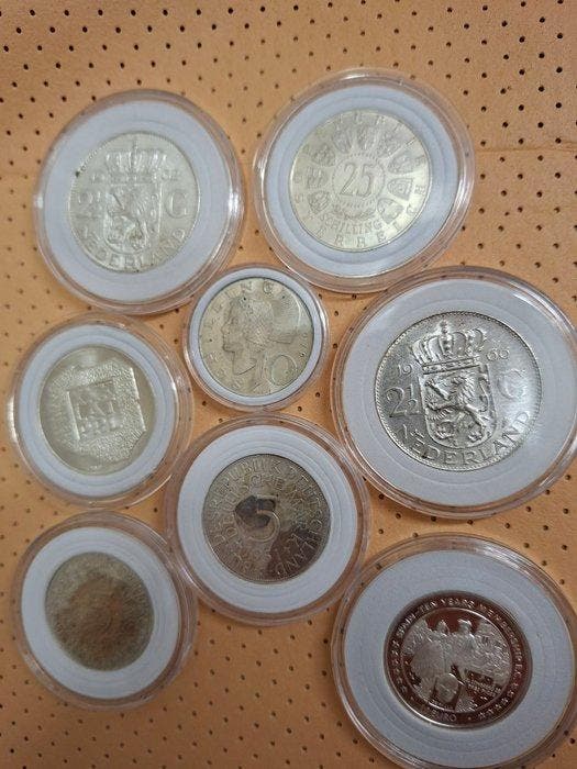 Wereld. Collection of coins incl. silver (Zonder, Timbres & Monnaies, Monnaies | Europe | Monnaies non-euro