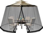 2dekans | Verstelbaar muggennet voor parasols van 250-300, Ophalen of Verzenden