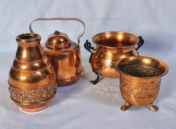 Czajnik , dwie donice i wazon - Theepot (4) - Koper -