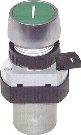 3/2 M5 Valve à bouton poussoir bleu 0-12bar/0-168psi 22.5mm, Verzenden