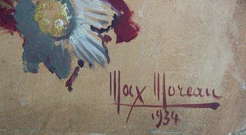 Max Léon Moreau (1902-1992) - Portrait dun militaire, Antiquités & Art