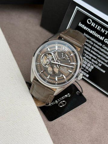 Orient Star - Automatic Open Heart Power-reserve Brown -, Nieuw