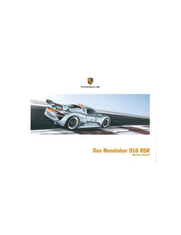 2011 PORSCHE 918 RSR BROCHURE DUITS, Nieuw