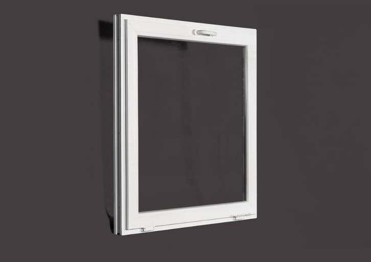 PVC draaikiep b100xh100 cm Wit, Bricolage & Construction, Vitres, Châssis & Fenêtres, Enlèvement ou Envoi