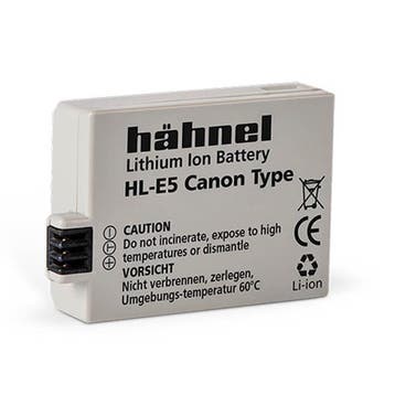 Hähnel HL-E5 Canon met garantie, Ophalen of Verzenden, Gebruikt