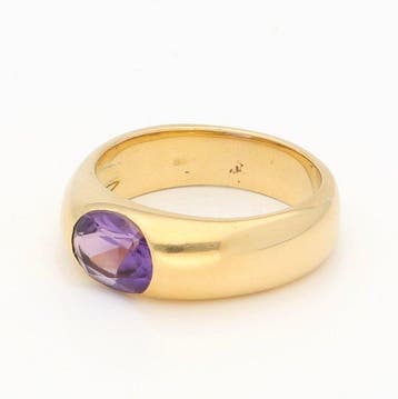 Bague - 18 carats Or jaune Améthyste, Bijoux, Sacs & Beauté