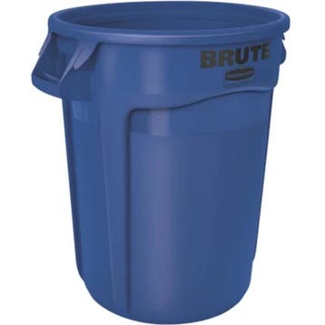 Afvalbak | BRUTE | Kunststof | Blauw | 121.1L | Open |, Verzenden
