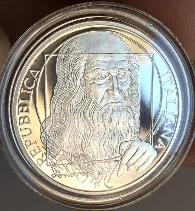 Italie. 10 Euro 2006 Leonardo Da Vinci Proof (Sans prix de, Timbres & Monnaies, Monnaies | Europe | Monnaies non-euro