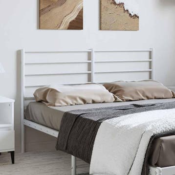 vidaXL Vervangend hoofdbord metaal wit 150 cm, Huis en Inrichting, Slaapkamer | Bedden, Verzenden, Nieuw