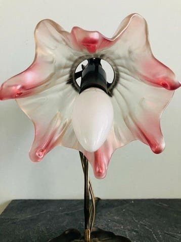 Tafellamp - Legering - Lily lamp, Antiquités & Art