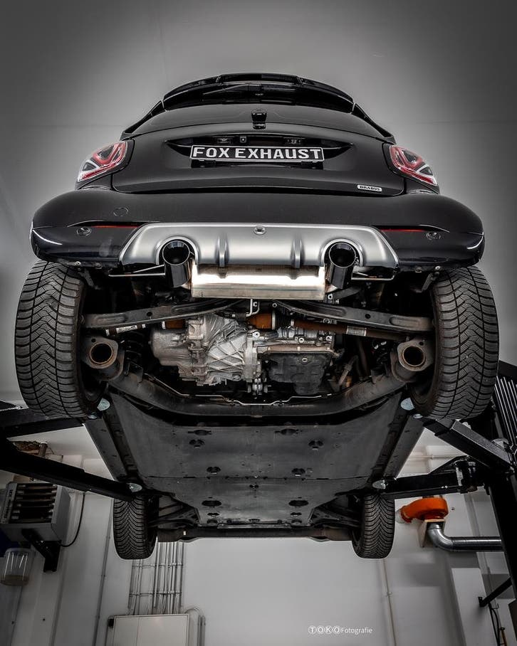 FOX Smart Fortwo 453 met Brabus achterschort einddemper dwar, Autos : Pièces & Accessoires, Systèmes d'échappement, Envoi