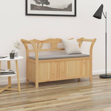 vidaXL Bankje 107x45x75,5 cm massief vurenhout, Verzenden
