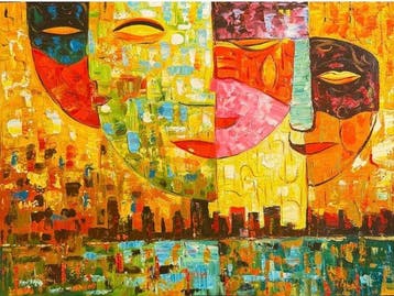 Nguyn V.L (1993) - Lâme de la ville 60 80 cm