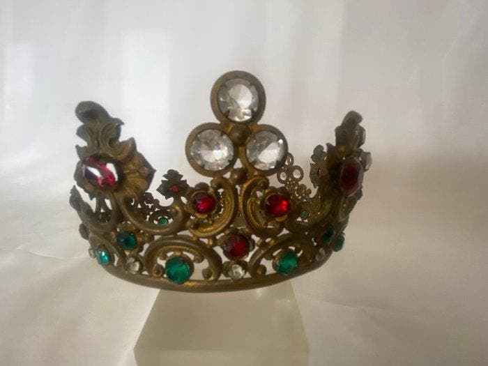 Brons - Kroon - Grote Kroon van Afbeelding, Antiek en Kunst, Kunst | Niet-Westerse kunst