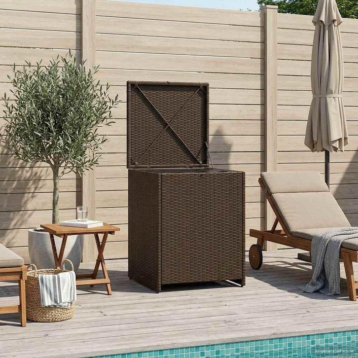 vidaXL Kussenbox 55 x 55 x 69 cm staal, Tuin en Terras, Bergingen en Tuinkasten, Nieuw, Verzenden