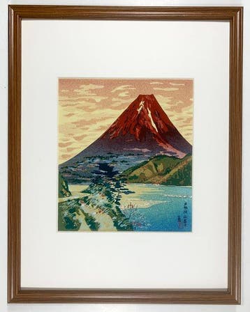 Motosu Lake Red Fuji () - Tokuriki Tomikichiro