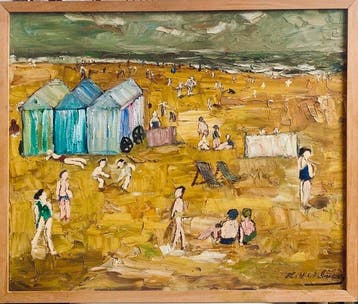Henry Victor Wolvens (1896-1977) - Aan het strand