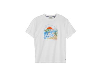 2dekans | Scotch and Soda Graphic T-shirt - White - maat M, Ophalen of Verzenden, Nieuw